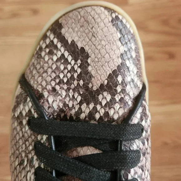 GUC Rag & Bone Leather Snakeskin Sneakers, Size 7 - Picture 11 of 17